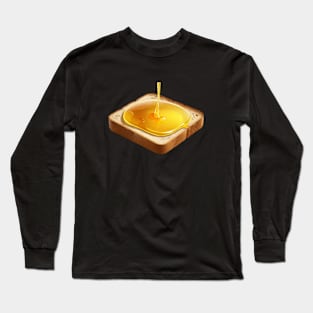 Honey Bee Toast Sandwich Bread Beekeeper Vintage Yummy Kawaii Coffee Long Sleeve T-Shirt